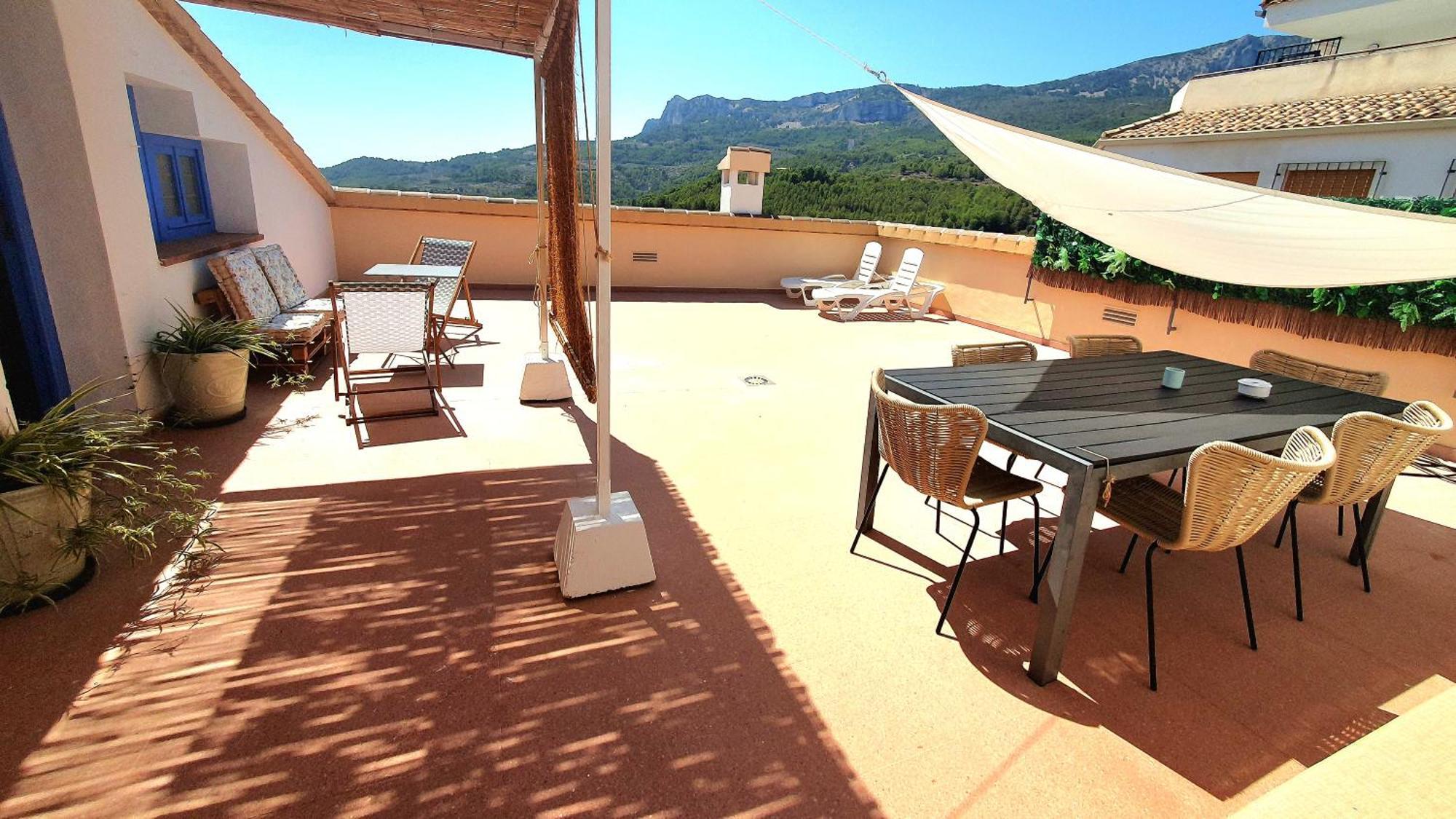 Atico Guadalest Rooftop Apartment With 360º Views And Art Buitenkant foto